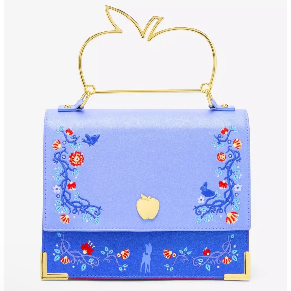 Loungefly Disney Snow White And The Seven Dwarfs Apple Handle Crossbody Bag
